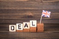 Deal concept, British and European Union policies