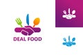 Deal Food Logo Template Design Vector, Emblem, Design Concept, Creative Symbol, Icon Royalty Free Stock Photo