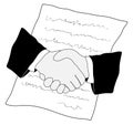 Deal handshake Royalty Free Stock Photo