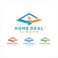 Deal home logo vector design graphic template