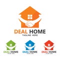 deal home logo vector icon illustration Royalty Free Stock Photo