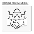 Deal line icon