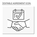 Deal line icon