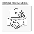 Deal line icon