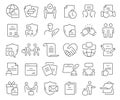 Deal line icons collection. Thin outline icons pack. Vector illustration eps10