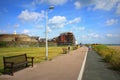 Deal-Walmer promenade Kent England Royalty Free Stock Photo