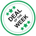 Deal of the week Royalty Free Stock Photo
