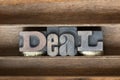 Deal wooden tray Royalty Free Stock Photo