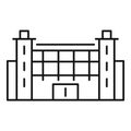 Dealer exhibition center icon, outline style