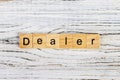 DEALER word made with building blocks concept Royalty Free Stock Photo