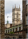 Deans Yard and Victoria Tower on the background, London Royalty Free Stock Photo