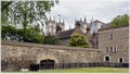 Deans Yard and Victoria Tower on the background, London Royalty Free Stock Photo