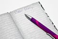 Dear Diary Royalty Free Stock Photo