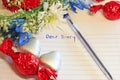 Dear diary written in a book Royalty Free Stock Photo