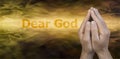 Dear God Website Banner Royalty Free Stock Photo