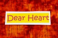 Dear heart romantic love valentine red banner marriage emotion