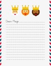 Dear Magi letterhead Royalty Free Stock Photo