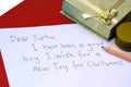 Dear Santa letter Royalty Free Stock Photo