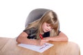 Dear Santa Letter Girl3 Royalty Free Stock Photo