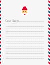 Dear Santa letter template