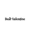 Dear valentine.Hand drawn typography poster design Royalty Free Stock Photo