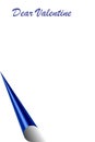 Dear valentine letter Royalty Free Stock Photo