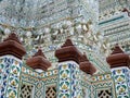 Deatail of the Central Pagoda at Wat Arun - the Temple