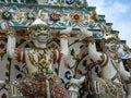 Deatail of the Central Pagoda at Wat Arun - the Temple