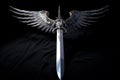 Death angel sword. Generate Ai Royalty Free Stock Photo