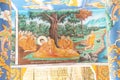 Death of Buddha fresco