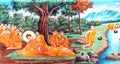 Death of Buddha fresco