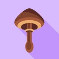 Death cap fungi icon, flat style