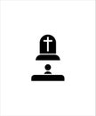 Death flat icon,vector best illustration design icon. Royalty Free Stock Photo