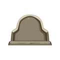 death headstone cartoon vector illustration Royalty Free Stock Photo