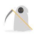 Death icon. Halloween costume, spooky halloween character