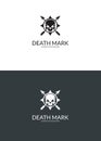 Death mark. Skull logo