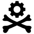 Death Mechanics Flat Icon Vector