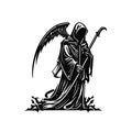 death metal angel horror logo community nft Royalty Free Stock Photo