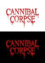 Death metal band Cannibal Corpse vector logo. Royalty Free Stock Photo