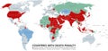 Death penalty countries world map