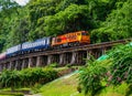 The train run trough Tham krasae bride railway.