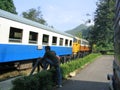 Death Railway Train Ride in Thailand Royalty Free Stock Photo