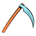 Death reaper icon, icon cartoon