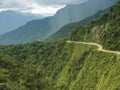 The Death Road - the most dangerous road in the world, Bolivia Royalty Free Stock Photo