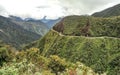 The Death Road, a popular path for mountain biking tourists between La Paz and Coroico, Bolivia Royalty Free Stock Photo