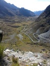 The Death Road in Yungas, Bolivia, South America.
