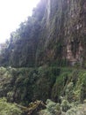 The Death Road in Yungas, Bolivia, South America.