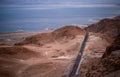 Death Sea and Mountain in Background. Isreal. Landscape Royalty Free Stock Photo