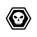 Death Sign icon vector isolated on white background, Death Sign