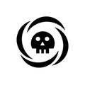 Death Sign icon vector sign and symbol isolated on white background, Death Sign logo concept